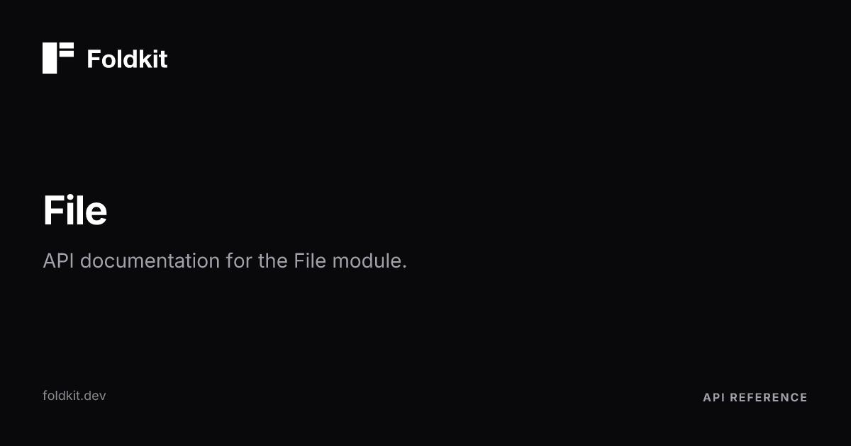 File - Foldkit | Effect-TS Frontend Framework