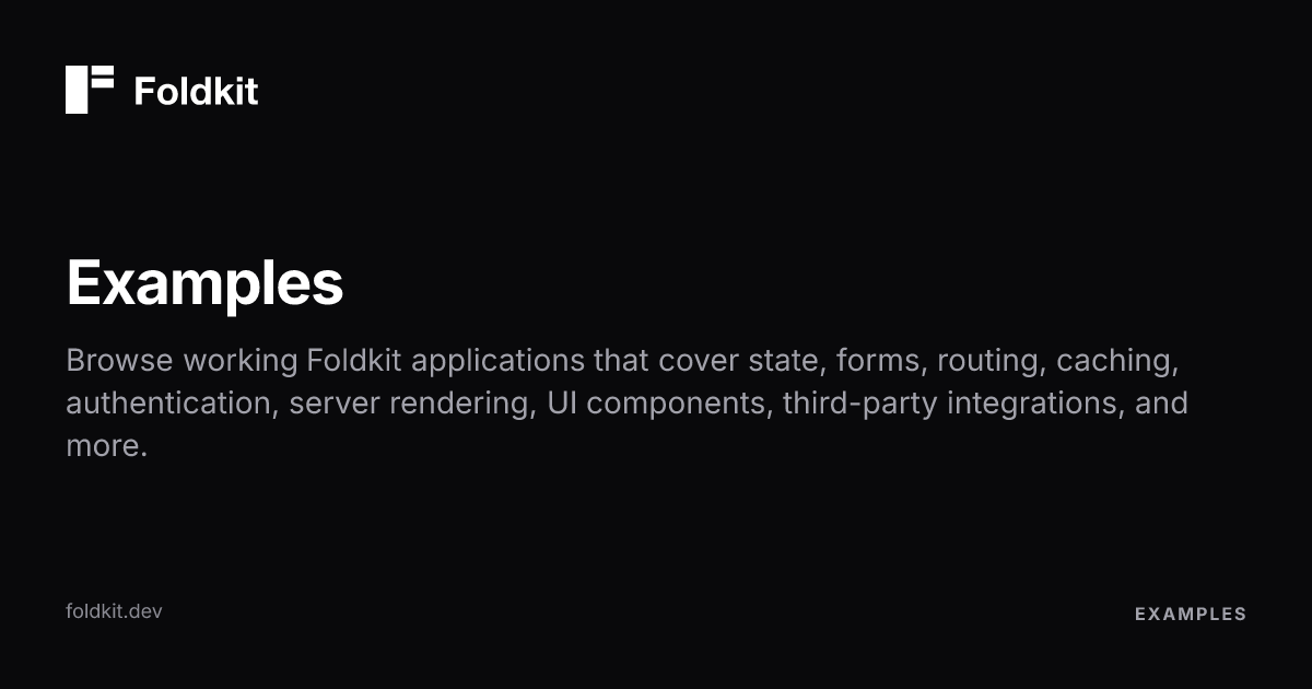 Example Apps - Foldkit | Effect-TS Frontend Framework